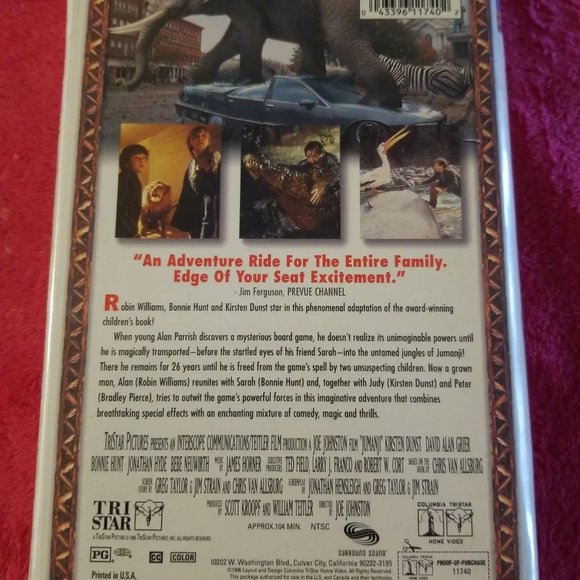 Tri Star Jumanji VHS - Picture 2 of 3